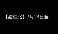 【豬糧比】7月23日全國各地區豬糧比匯總