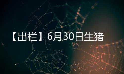 【出欄】6月30日生豬出欄價(jià)較上一日增加0.01元/斤