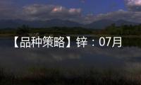 【品種策略】鋅：07月23日多家期貨公司晨報(bào)觀點(diǎn)匯總