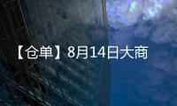 【倉(cāng)單】8月14日大商所雞蛋期貨倉(cāng)單較上一日減少5手