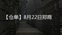 【倉單】8月22日鄭商所硅鐵期貨倉單較上一日減少405張