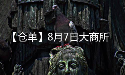 【倉單】8月7日大商所鐵礦期貨倉單較上一日減少100手