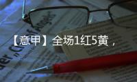 【意甲】全場1紅5黃，薩勒尼塔納主場3