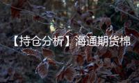 【持倉分析】海通期貨棉花凈多頭持倉連續第3日增加！