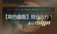 【期市盤面】增倉上行！黃金本周資金凈流入已破50億