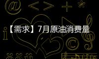 【需求】7月原油消費(fèi)量較上一月減少870.72萬(wàn)噸