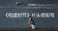 《相逢時節(jié)》片頭領銜寫成“領街” 相逢時節(jié)是什么類型的電視劇