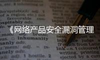 《網絡產品安全漏洞管理規定》發布 不得非法收集、出售產品安全漏洞信息