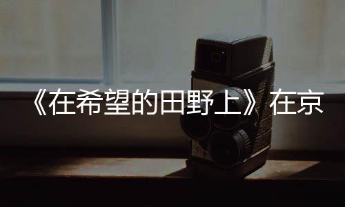 《在希望的田野上》在京召開(kāi)研討會(huì) 安悅溪暢談角色引共鳴