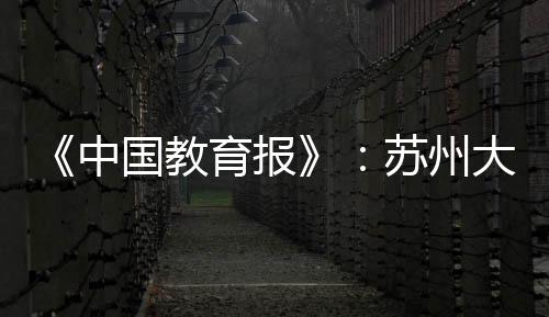 《中國教育報》：蘇州大學敬文書院<br>導師制從“輸血”到“造血”