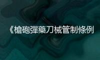 《槍砲彈藥刀械管制條例》修正三讀 公共場所開槍關7年以上