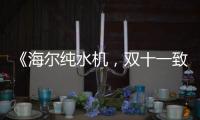 《海爾純水機(jī)，雙十一致凈美好生活》