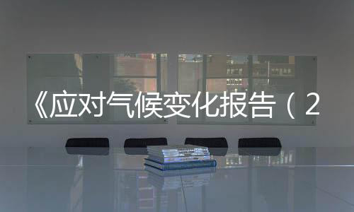 《應對氣候變化報告（2021）》發(fā)布 聚焦碳達峰碳中和