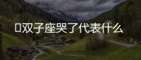 ?雙子座哭了代表什么