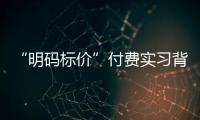 “明碼標價”付費實習背后：實習內容注水 導師身份成迷