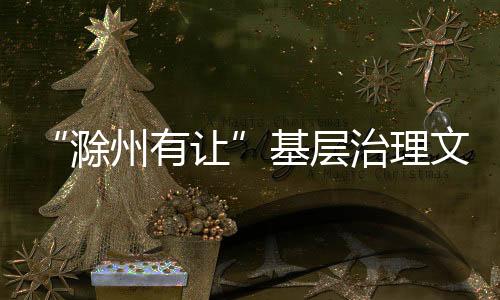 “滁州有讓”基層治理文化研究院揭牌_