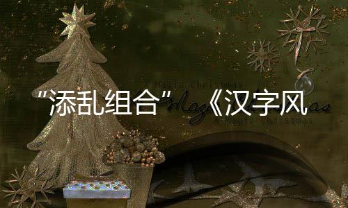 “添亂組合” 《漢字風(fēng)云會》腦洞盡顯  歡脫解詞趣味不斷