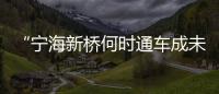“寧海新橋何時通車成未知”追蹤：橋面工程本周可完工