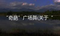 “奇葩”廣場舞(關于“奇葩”廣場舞簡述)
