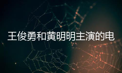 王俊勇和黃明明主演的電視劇