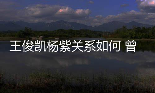 王俊凱楊紫關系如何 曾經打鬧的兩人現為避嫌換座