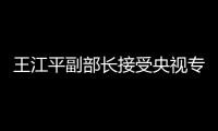 王江平副部長接受央視專訪 就緩解醫療物資緊缺等熱點話題回應社會關切