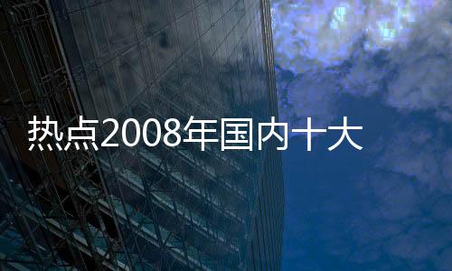 熱點2008年國內十大新聞以及2008年新聞熱點事件的分享