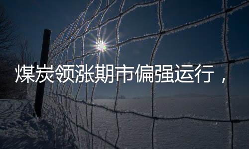 煤炭領漲期市偏強運行，關注煤炭板塊繼續做多機會I風馳期貨策略20230823