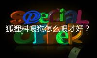 狐貍料喂狗怎么喂才好？狐貍料喂狗有什么好處