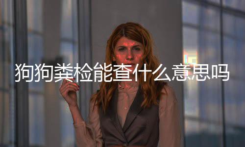狗狗糞檢能查什么意思嗎？狗狗糞便檢查