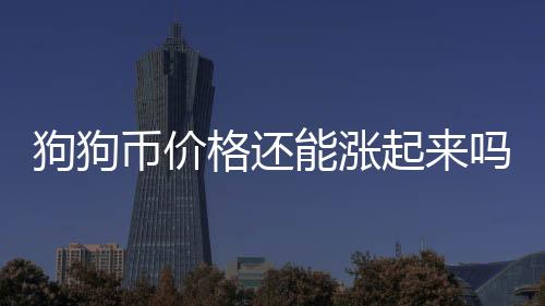 狗狗幣價格還能漲起來嗎 狗狗幣今日最新價格行情走勢