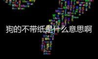 狗的不帶紙是什么意思啊