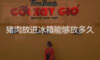豬肉放進冰箱能夠放多久若過了這個時刻當心變成僵尸肉