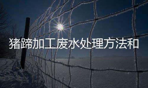 豬蹄加工廢水處理方法和設(shè)備介紹（豬蹄加工廢水怎么處理才能排放達標）