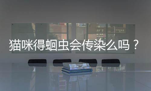 貓咪得蛔蟲會傳染么嗎？貓咪得了蛔蟲對人有什么影響