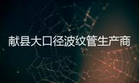 獻(xiàn)縣大口徑波紋管生產(chǎn)商