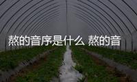 熬的音序是什么 熬的音序是啥