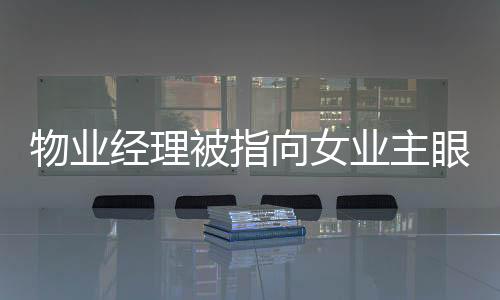 物業經理被指向女業主眼睛噴“辣椒水”，警方回應：正在偵辦