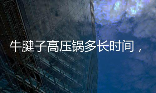 牛腱子高壓鍋多長(zhǎng)時(shí)間，跑氣后小伙燉半小時(shí)左右