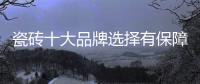 瓷磚十大品牌選擇有保障