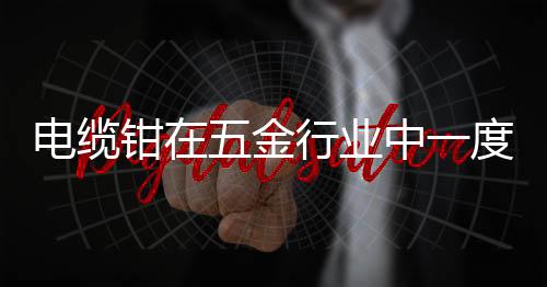 電纜鉗在五金行業中一度成為佼佼者