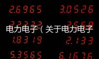 電力電子（關(guān)于電力電子的基本情況說明介紹）