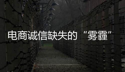 電商誠信缺失的“霧霾”何時消散