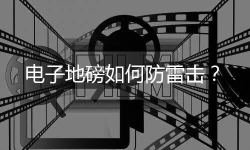 電子地磅如何防雷擊？