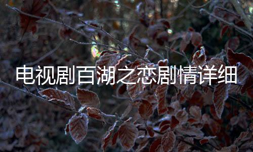電視劇百湖之戀劇情詳細介紹