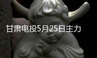 甘肅電投5月25日主力資金凈買入7717.97萬元