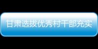 甘肅選拔優(yōu)秀村干部充實(shí)基層公務(wù)員隊(duì)伍