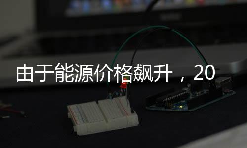 由于能源價格飆升，2022年德國工業能耗下降9%