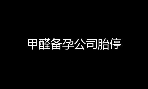 甲醛備孕公司胎停