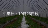 生意社：10月26日鈥鐵合金出廠參考報價暫穩